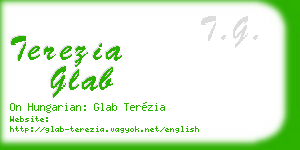 terezia glab business card
